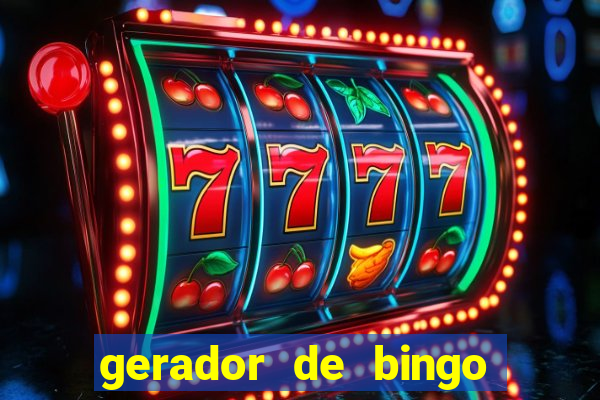 gerador de bingo de palavras